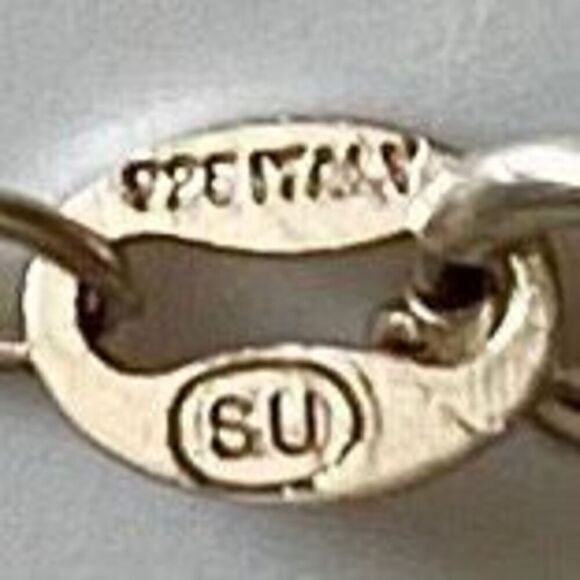 ADI# Sterling Silver Cross with Cz Accent & 18” Sterling Chain - Picture 9 of 11